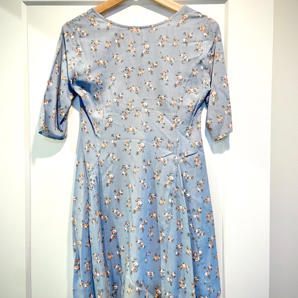 Light blue floral dress